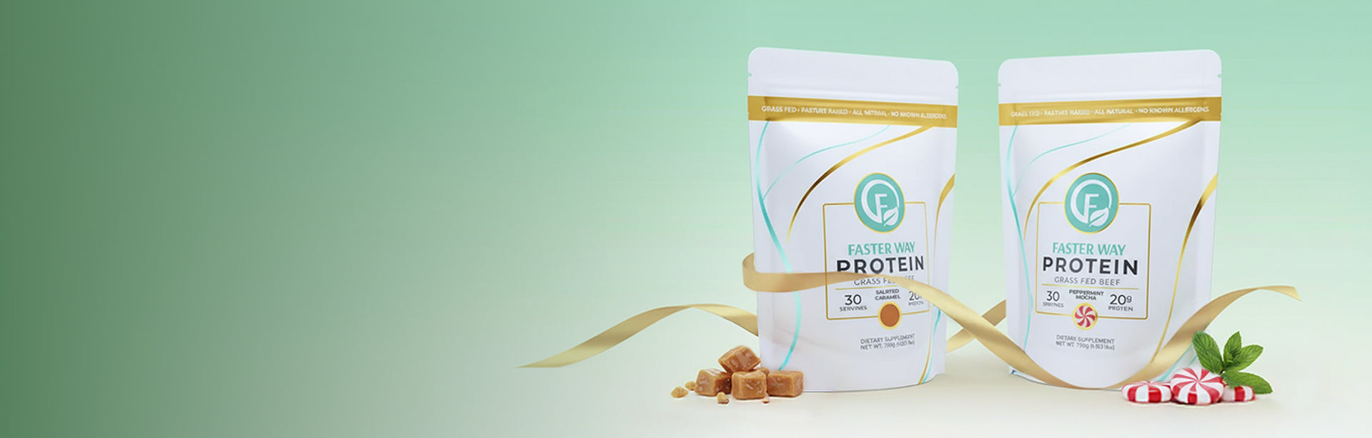 SALTED CARAMEL PROTEION WITH PEPERMINT MOCHA PROTEIN Hero