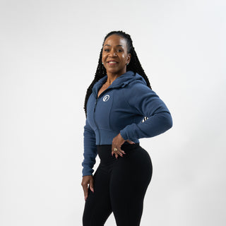 FASTer Way Crop Zip Hoodie