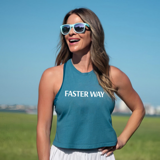 FASTer Way Vibrant Blue Crop Tank