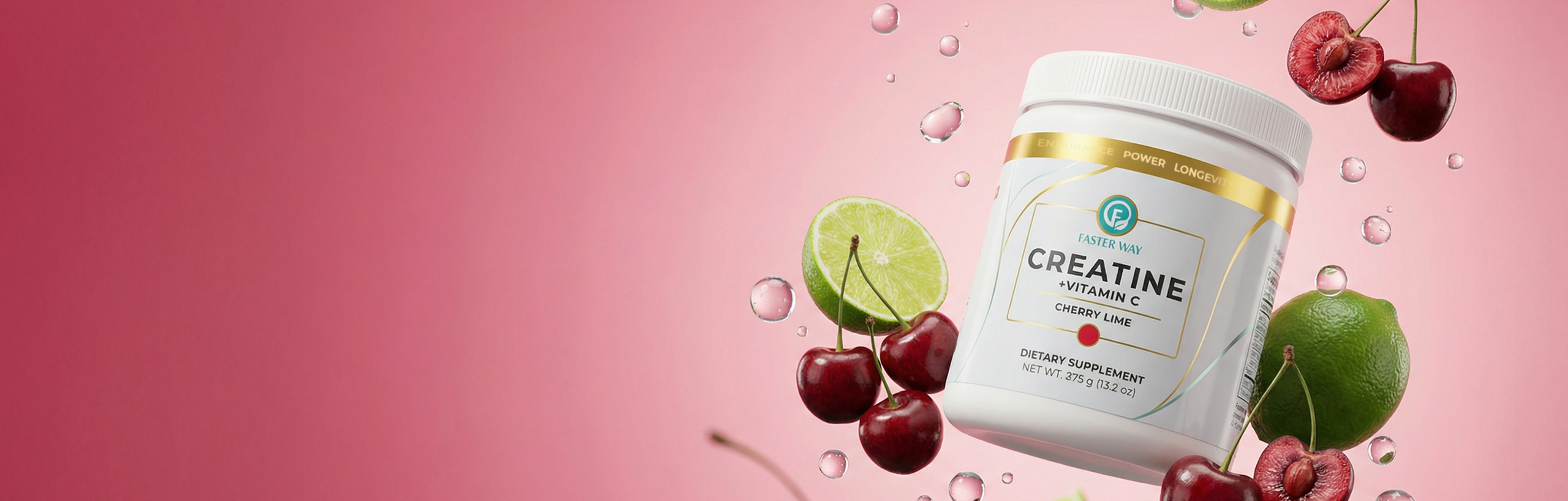 New Cherry Lime Creatine Banner