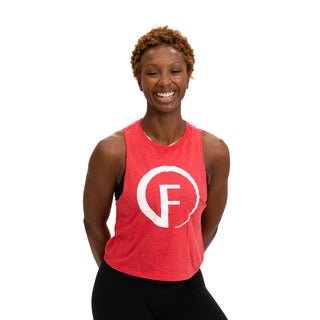 FASTer Way Crop Muscle Tank - Watermelon